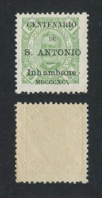 1895 - Afinsa nº12. D. Carlos I com sobrecarga "Centenário de S. António". Selo de 80 reis novo sem goma como emitido. Com CERTIFICADO DE PERITAGEM (CERTIFICATE). Em boas condições.
