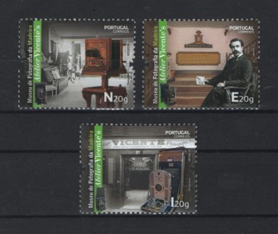 2020 - Afinsa nº 5268/5270. Museu de Fotografia da Madeira. Série nova sem charneira. Goma Original. Em boas condições.
