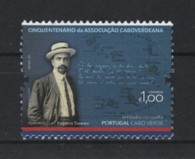 2020 - Afinsa nº 5309. Cinquentenário da Associação Caboverdeana. Série nova sem charneira. Goma Original. Em boas condições.
