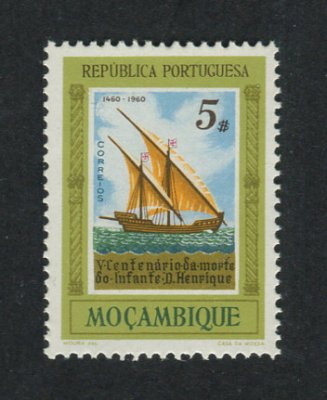 1960 - Afinsa nº 429. Infante D. Henrique. Selo de 5$00 novo SEM CHARNEIRA (**) e com goma original. Em boas condições.