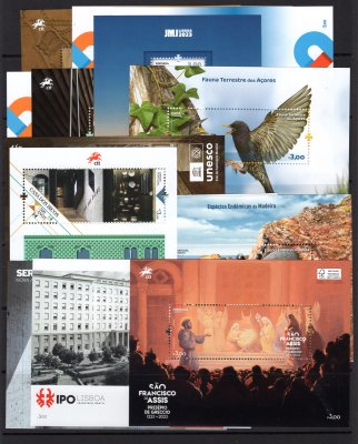 2023 - Ano Completo de Blocos. Todos os blocos emitidos neste ano, novos SEM CHARNEIRA (**). Afinsa nº 678/691. Em boas condições. (ler descrição)