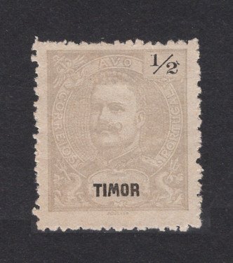 1898 - Afinsa nº 58b. D. Carlos I. Selo de 1/2a novo sem goma como emitido. Denteado 12 1/2. Em boas condições.