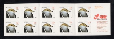2001 - Caderneta Afinsa nº 119 - 2753. Aves de Portugal (2º grupo). Série completa nova sem charneira. Em boas condições.