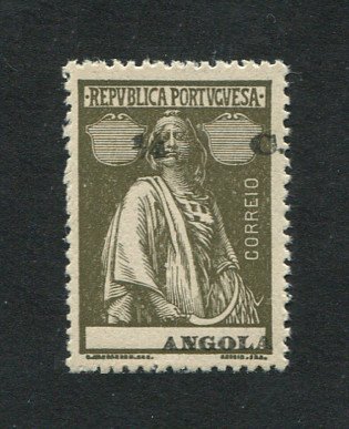 1914 - Afinsa nº 142a. Ceres. Selo de 1/4c novo SEM CHARNEIRA (**) e com goma original. TAXA E LEGENDA DESLOCADAS. Papel pontinhado, denteado 15x14. Em boas condições.