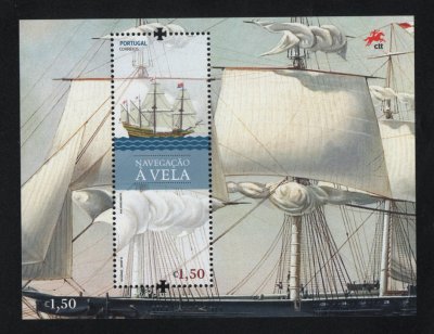 2018 - Bloco nº 607. Navegação à Vela. Novo sem charneira. Em boas condições.