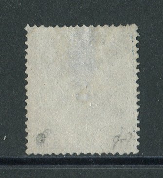 1881 - Afinsa nº 84a. Coroa com sobretaxa. Selo de 6r/50r novo sem goma como emitido. Denteado 13 1/2. Com CERTIFICADO DE PERITAGEM. Tem uma pequena transparência, quase impercetível.