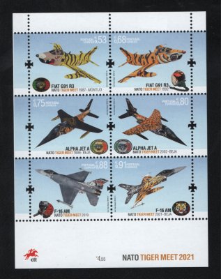 2021 - Bloco nº 649. NATO TIGER MEET 2021. Novo sem charneira. Em boas condições.