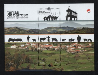 2021 - Bloco nº 654. Terras do Barroso - Património Agricola Mundial. Novo sem charneira. Em boas condições.