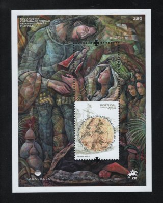 2021 - Bloco nº 660. 500 Anos da Chegada de Fernão Magalhães às Filipinas. Novo sem charneira. Em boas condições.