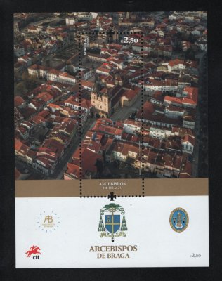 2021 - Bloco nº 662. Arcebispos de Braga (5º Grupo). Novo sem charneira. Em boas condições.
