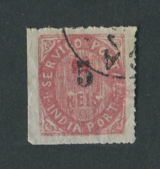 1881 - Afinsa nº 63. Nativos. Tipo IIA. Selo de 5r/15r usado. Em boas condições.