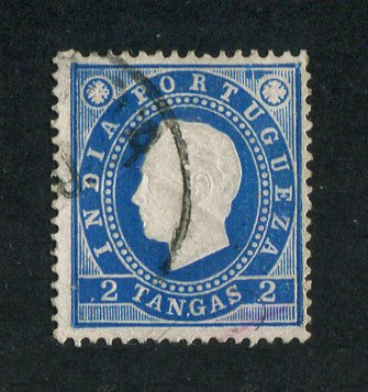 1886 - Afinsa nº 136a. D. Luis I. Selo de 2t usado. Denteado 13 1/2. Em boas condições.