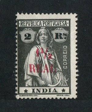 1922 - Afinsa nº 322f. Ceres com sobretaxa. Selo de 1 1/2r/2r novo SEM CHARNEIRA (**) e com goma original. Papel esmalte. Estrelas I-I (posição normal). Em boas condições.