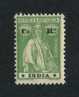 1914 - Afinsa nº 255n. Ceres. Selo de 1 1/2r novo SEM CHARNEIRA (**) e  com goma original. Papel liso, denteado 12x11 1/2. Estrelas: III-IV (posição normal). Em boas condições.