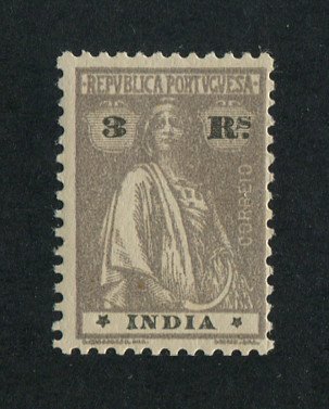 1914 - Afinsa nº 258x. Ceres. Selo de 3r novo SEM CHARNEIRA (**) e com goma original. Papel pontinhado, denteado 12x12 1/2. Estrelas: II-II (posição normal). Em boas condições.
