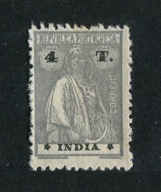 1914 - Afinsa nº 267e. Ceres. Selo de 4T novo, SEM GOMA. Papel liso, denteado 12x11 1/2. Estrelas: III-IV (posição normal). Em boas condições.