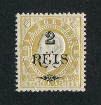 1902 - Afinsa nº 168. D. Luis I com sobretaxa. Selo de 2r/4 1/2r novo, COM CHARNEIRA (*) e goma original. Em boas condições.