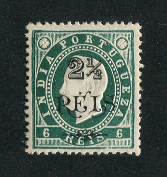 1902 - Afinsa nº 169. D. Luis I com sobretaxa. Selo de 2 1/2r/6r novo, COM CHARNEIRA (*) e goma original. Em boas condições.