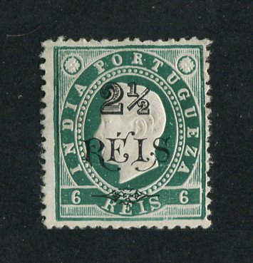 1902 - Afinsa nº 169. D. Luis I com sobretaxa. Selo de 2 1/2r/6r novo, COM CHARNEIRA (*) e goma original. Em boas condições.