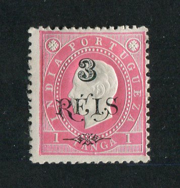 1902 - Afinsa nº 170. D. Luis I com sobretaxa. Selo de 3r/1T novo, COM CHARNEIRA (*) e goma original. Em boas condições.