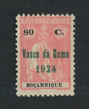 1924 - Afinsa nº 248a. Ceres com sobrecarga VASCO DA GAMA/1924. Selo de 80c novo, SEM GOMA. ROSA. Em boas condições.