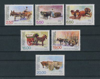 1979 - Afinsa nº 1435/1440. Carros Populares Portugueses. Série nova sem charneira. Goma original. Em boas condições.