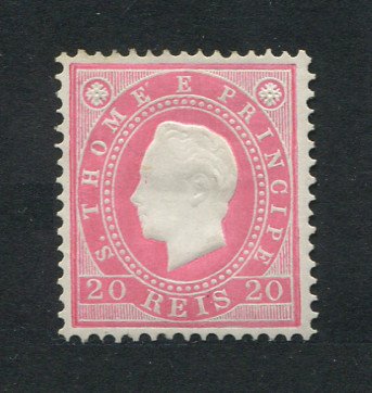 1887 - Afinsa nº 17b. D. Luis I. Selo 20 reis novo COM CHARNEIRA (*) e goma original. Denteado 12 1/2. Em boas condições.