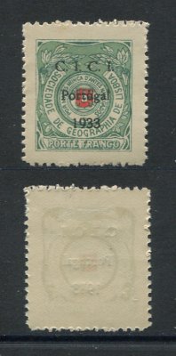 Soc. Geografia - 1933 - Afinsa nº 15. Sobrecarga A. Selo novo, COM CHARNEIRA (*) e goma original. Em boas condições.