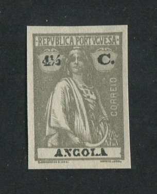 1921 - Afinsa nº 202. Ceres. PROVA NÃO DENTEADA de 4 1/2c. Sem goma. Em boas condições.
