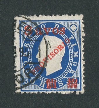 1894 - Afinsa nº 44. D. Luis I com sobretaxa e sobrecarga PROVISORIO. Selo de 8a/50r usado. Em boas condições.