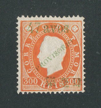 1894 - Afinsa nº 48. D. Luis I com sobretaxa e sobrecarga PROVISORIO. Selo de 47a/300r novo sem goma como emitido. Em boas condições.