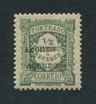 1922 - Porteado. Afinsa nº 22. Selo de 1/2c novo SEM CHARNEIRA (**) e com goma original. DUPLA SOBRECARGA. Em boas condições.