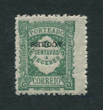1922 - Porteado. Afinsa nº 25. Selo de 3c novo SEM CHARNEIRA (**) e com goma original. Sobrecarga INVERTIDA. Em boas condições.