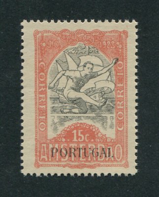 Imposto Postal e Telegráfico - 1928 - Afinsa nº 21. Jogos Olímpicos. Selo de 15c novo, SEM GOMA. Em boas condições.