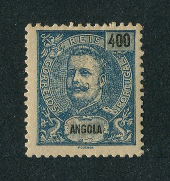 1903 - Afinsa nº 86. D.Carlos I, novas cores e valores. Selo de 400r novo COM CHARNEIRA (*) e goma original. Em boas condições.