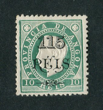 1902 - Afinsa nº 55. D. Luis I com sobretaxa. Selo de 115r/10r novo COM CHARNEIRA (*) e goma original. Denteado 12 1/2. Em boas condições.