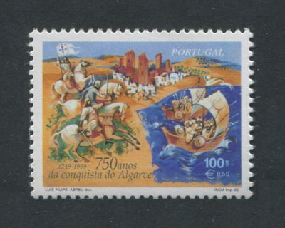 1999 - Afinsa nº 2621. BAIXO CUSTO. Conquista do Algarve. Série nova sem charneira. Em boas condições.