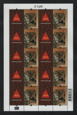 2014 - Folha Miniatura nº 78. O Café. Nova sem charneira. Em boas condições.