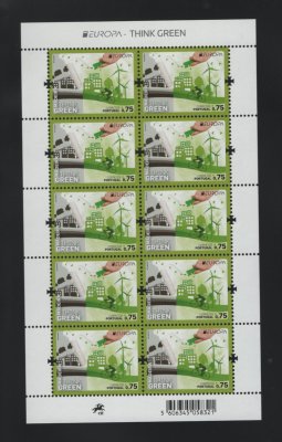 2016 - Folha Miniatura nº 85. Europa - Think Green - Madeira. Nova sem charneira. Em boas condições.