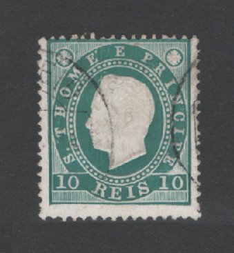 1887 - Afinsa nº 16. D. Luis I. Selo de 10 reis USADO. Em boas condições.