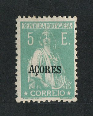 1924 - Afinsa nº 217. Ceres. Selo de 5$00 novo, COM CHARNEIRA (*) e goma original. Em boas condições.