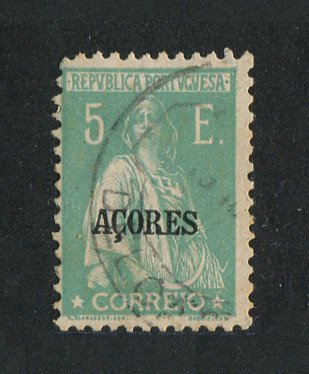 1924 - Afinsa nº 217. Ceres. Selo de 5$00 USADO. Tem um canto curto.