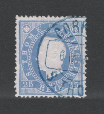 1887 - Afinsa nº 18. D. Luis I. Selo de 25 reis USADO. Em boas condições.