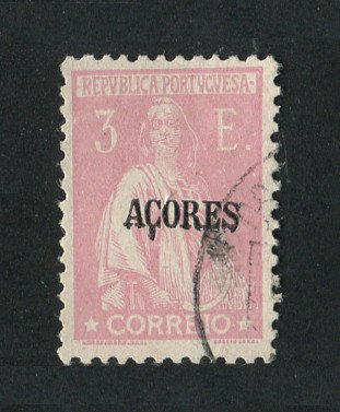 1924 - Afinsa nº 215. Ceres. Selo de 3$00 USADO. Pequena transparência.