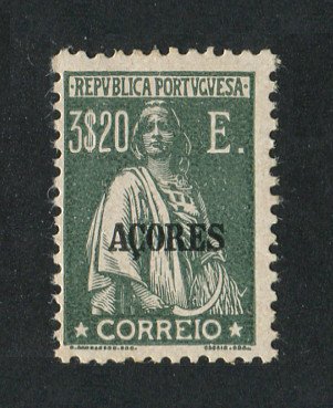 1924 - Afinsa nº 216. Ceres. Selo de 3$20 novo, COM CHARNEIRA (*) e goma original. Em boas condições.