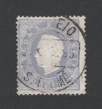 1887 - Afinsa nº 22. D. Luis I. Selo 200 reis USADO. Em boas condições.