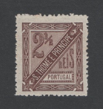 1893 - Afinsa nº 30a. D. Carlos I. Selo de 2 1/2 reis novo, SEM GOMA. Denteado 13 1/2. Em boas condições.