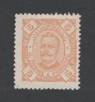 1893 - Afinsa nº 31. D. Carlos I. Selo de 5 reis novo, SEM GOMA. Em boas condições.