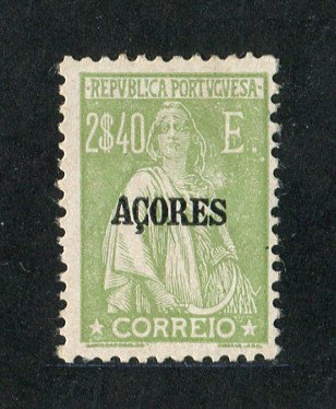 1924 - Afinsa nº 214. Ceres. Selo de 2$40 novo, SEM GOMA. Pequena transparência.