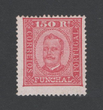 1892 - Afinsa nº10. D. Carlos I. Selo de 150 reis novo, SEM GOMA. Em boas condições.